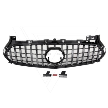 ABS Silver Front Grille for Mercedes-Benz AMG GT GTS 2015-2018