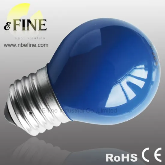 white green yellow red blue clear G45 color bulb incandescent lamp