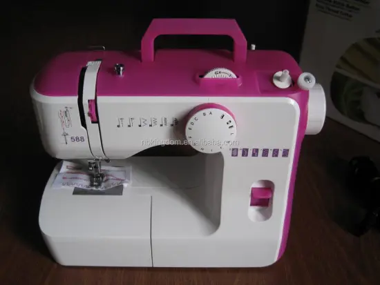 588 Domestic Sewing Machine" could be refined to something more search-engine friendly like:

"588 Home Sewing Machine" 

This title is more likely to return relevant results as "Home" is a common term used in product descriptions for domestic or househol