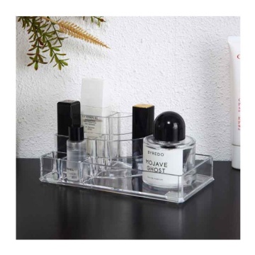 Organisateur de maquillage PS: boîte de stockage cosmétique empilable transparente