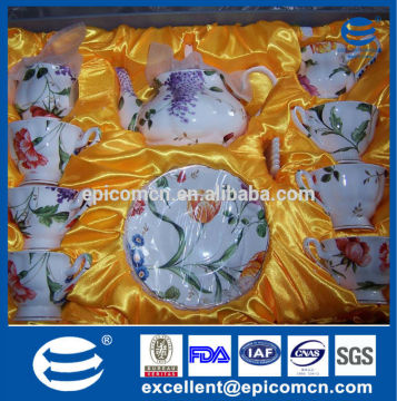 new model 15pcs 17pcs fine porcelain ceramic crokery cup mug saucer tea coffee set