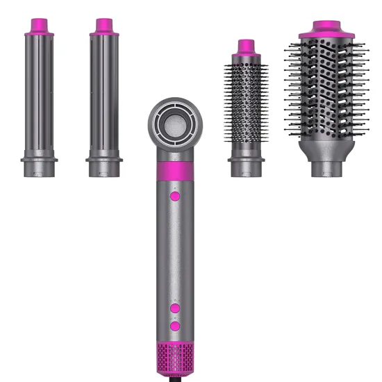 Portable Electric Travel Hair Curler and Hot Air Styler Brush Dryer