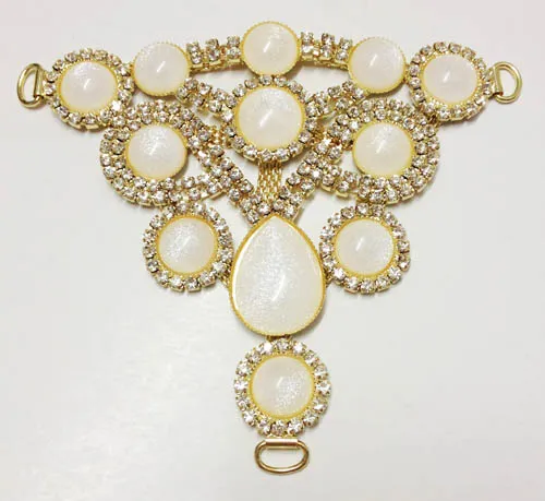 Women`s Splicing Colors Diamante Trim Flattie Sandals Chain