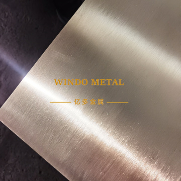 Pre-plated brass sheet for decorative architectura panels