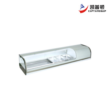 Холодильник для суши из изогнутого стекла