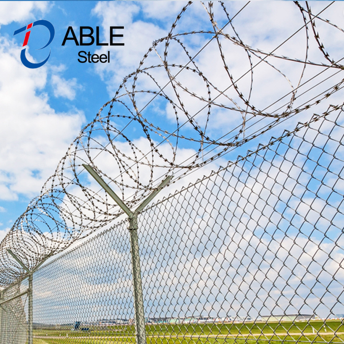 High tensile concertina wire for security and protection