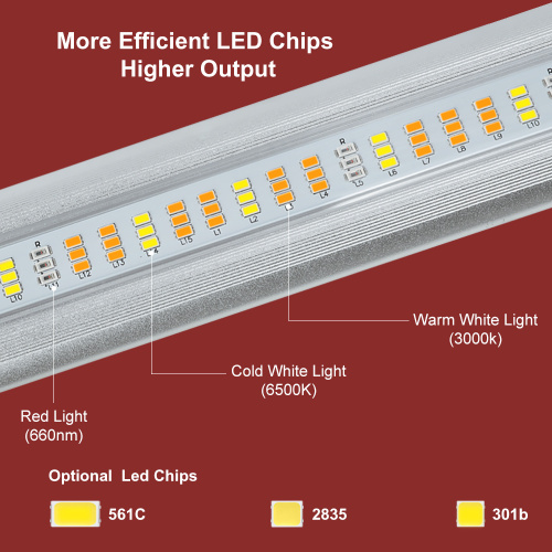 LM561C Merah 660nm dimmable tumbuh lampu