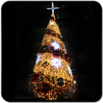 commercial outdoor christmas tree decorations