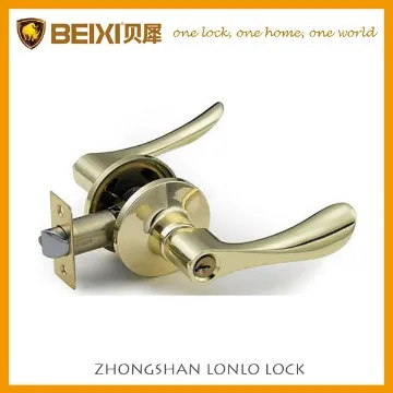 Reversible zinc handle tubular leverset adjustable external door lock