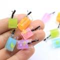 Fruit Juice Cup Resins - Colorful Mugs Drinks Cabochons 11*28MM Resin Fruit Juice Drinks Cup Slime Charms Pendants