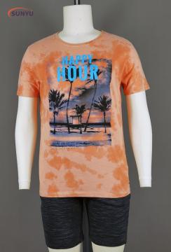Men's short sleeve tie dyed t-shirt