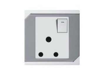 South African Type 15a 1gang Switched Electrical Wall Switch Socket Light Switch Pc/abs