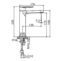 Capaplus single lever basin mixer