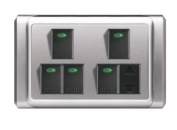 S9 5 Gang Wall Switch + Socket
