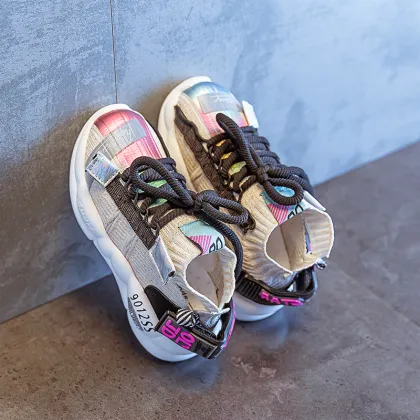 Fashion Outdoor Non-Slip Children Running Sport Shoes