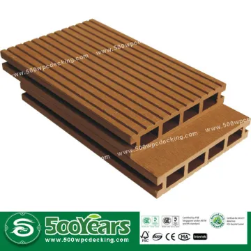 Hollow Composite WPC waterproof wooden flooring for ourdoor