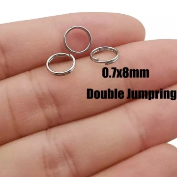 Stainless Steel Split Ring Double Jump Ring 200pack