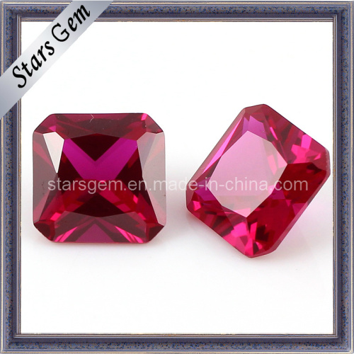 Square Shape Asscher Cut 5# Ruby