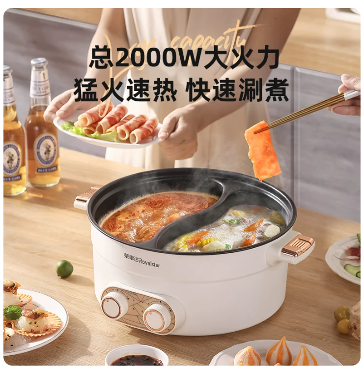 TwinTaste Dual Control Electric Hot Pot