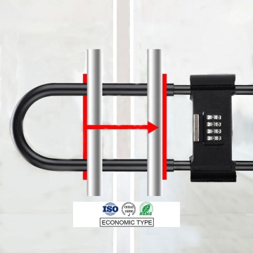 U-Shaped Glass Door Lock: Supply Extended Glass Door Password Lock, Shear Resistant Anti-Prying
