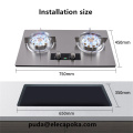 stainless steel Gas Stove Double Burner