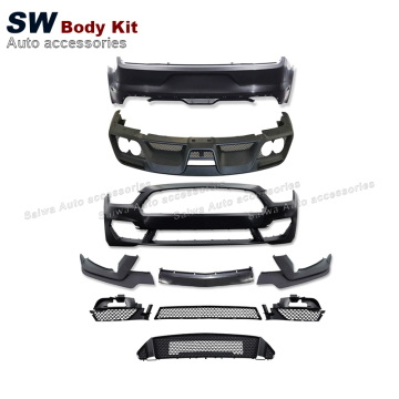 Fiberglass Body Kit for Ford Mustang 2015 - Shelby GT350 Style Front Bumper Lip and Rear Diffuser