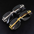 Fashion Rimless Diamond Glasses