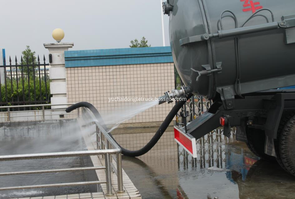 10CBM Vacuum sludge suction tanker