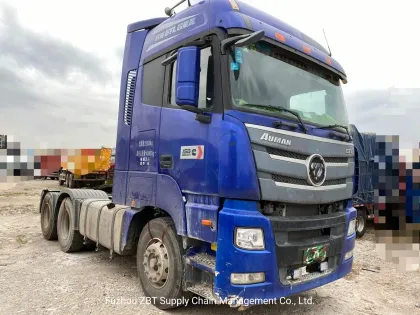 Second Hand Foton Auman Gtl Heavy Duty Cargo Tractor Head Trucks Container Lorry Trailer Truck