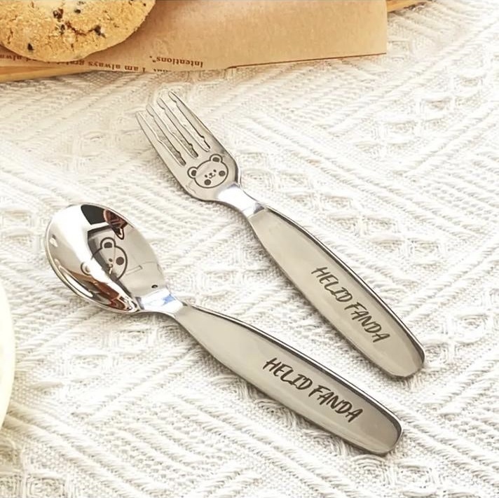 Children's stainless steel spork