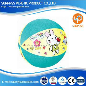 cartoon painting plastic ball