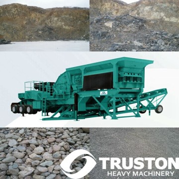 Mobile Rock Crusher Plant, with high quality used in stone and ore crushing,and construction material break