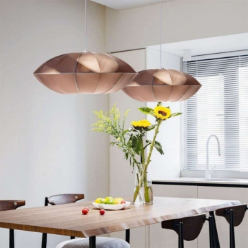 Nordic Fabric UFO Vintage Pendant Lamp for Bedrooms and Restaurants