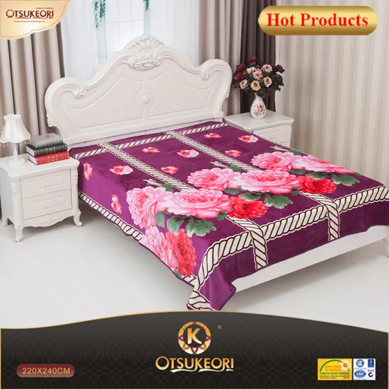 100% Polyester full size of flannel blanket with korean style.