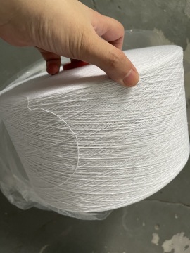 recycled blended cotton yarn super white ne10s socks yarn