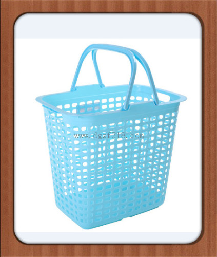 Customized Colored Small Plastic Laundry Basket for Sale