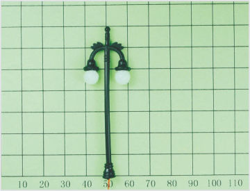 T8 Oem Two-headed Luminous Street Model Lamppost 7cm For Train Layout