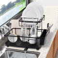 Large Capacity Dish Drying Rack with Drainboard 2-Tier Dish Racks for Kitchen Counter Stainless Steel Dish Rack