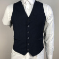 leisure fashion black formal male vest