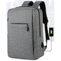 Bagpack per computer in tessuto in nylon in nylon grigio