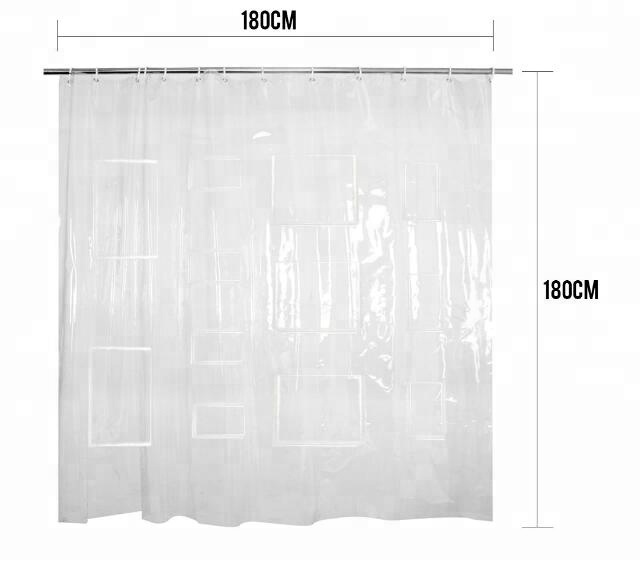 PEVA Material and Stocked Feature PEVA Shower Curtain Liner
