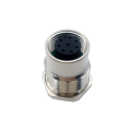 Panel Mounting M12 8Pin Female Aviation Plug Connector