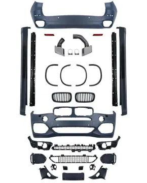 BMW X5 F15 MT Model Body Kit: Front and Rear Bumpers, Side Skirts, Wheel Arches, Exhaust Upgrade