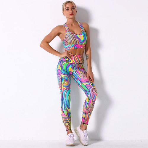 Digital Sublimation Printed Yoga pant Set