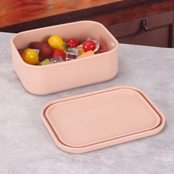 Food Grade Silicone Baby Tableware Folding Lunch Box for Travel Feeding