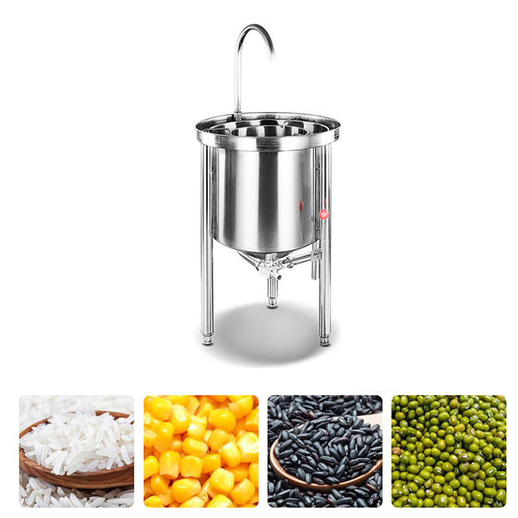 25/100kg Automatic Stainless Steel Rice Washer With Water Pressure For ...