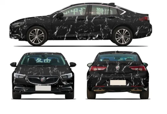 Black Marble Specialized Pattern Customization Wrap Vinyl