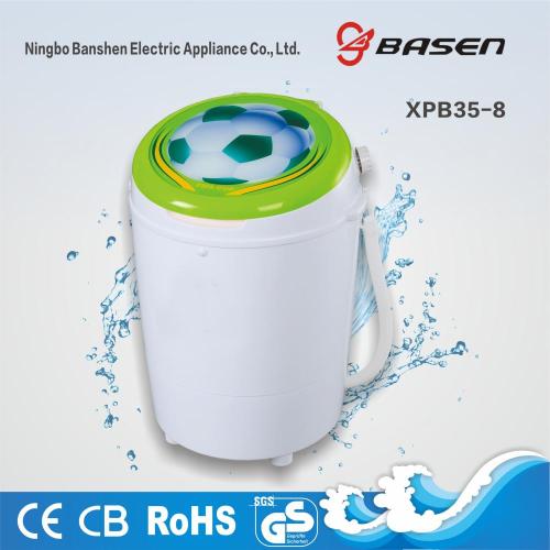 Green Football Plastic Cover Mini 3.5KG Single Tub Washing Machine