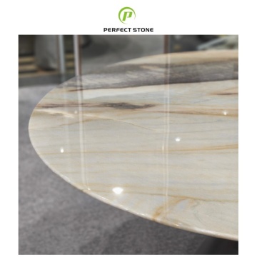 Factory Stock Platinum Drill Marble Dining Table