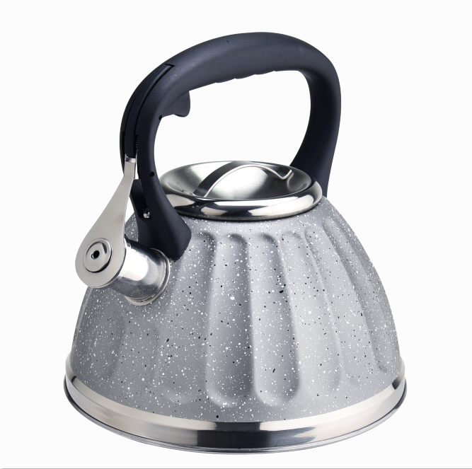 Fashionable Silver Marble Body Teapot Kettle